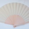 éventail beige /crème uni