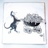 famille nombreuse serviette collection chat de Dubout Edition Clouet
