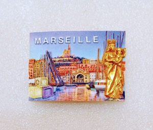 Magnet Marseille en relief en résine