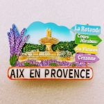 Magnet Aix en Provence en relief en résine