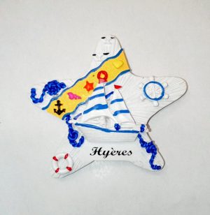 Magnet en relief en résine étoile de mer – Image 2