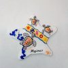 Magnet en relief en résine étoile de mer