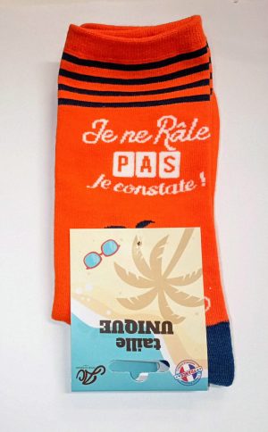 Je ne râle pas je constate! Chaussettes fabriquées en France
