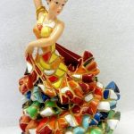 danseuse flamenco mosaïque statuette a poser