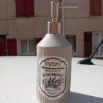 Distributeur de savon liquide lavande en céramique