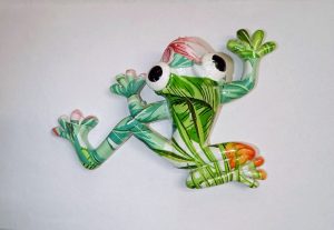 Magnet grenouille verte et multicolore modèle unique en résine – Image 12