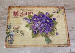 Violettes set de table éditions du marronnier