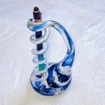 Porte stylo en verre soufflé a offrir