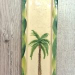 Repose cuillère vert clair jaune palmier fabrication française