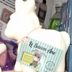savon bien-être au lait d'ânesse bio bleu jaune