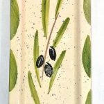 repose cuillère vert olive en céramique