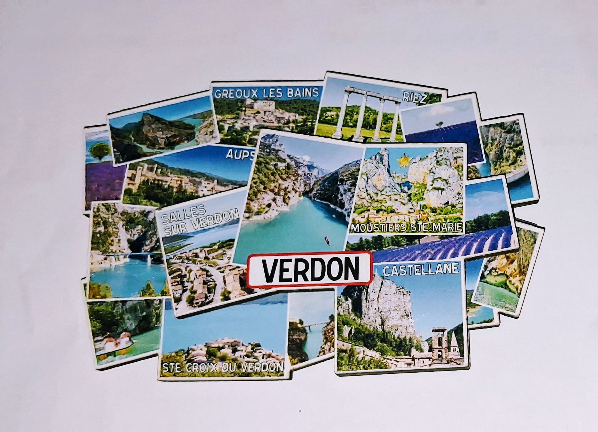 Verdon, Greoux Les Bains, Riez, Moustiers Sainte Marie, Castellane, Aups, Salles Sur Verdon, magnet multi vues